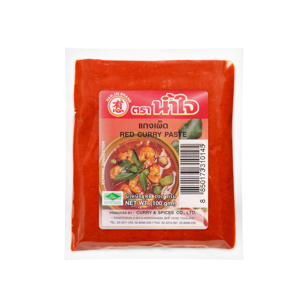น้ำพริกแกงเผ็ด ตราน้ำใจ 100 กรัม